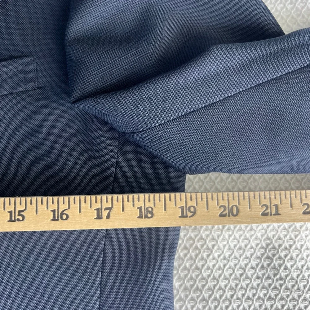 Stanley Blacker LS Ayres Indiana Mens Navy Gold Button Blazer Sport‎ Coat Jacket
